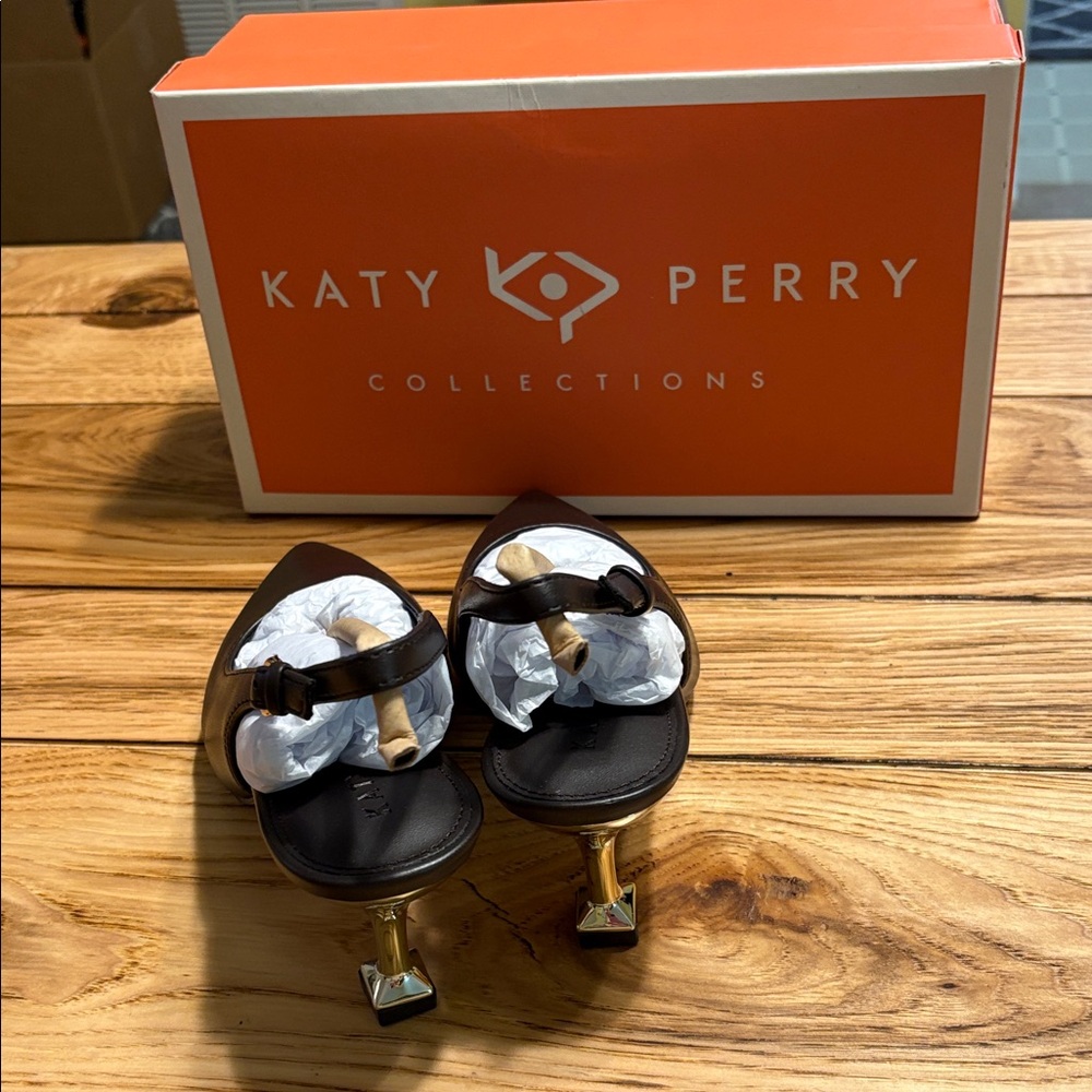 Katy Perry Collections Sling Back Softy Nappa coffee NWT - Picture 3 of 9